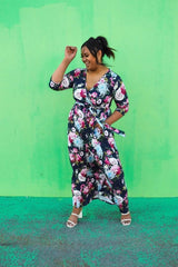 Dani Lynn Floral Wrap Maxi