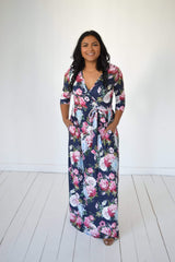 Dani Lynn Floral Wrap Maxi