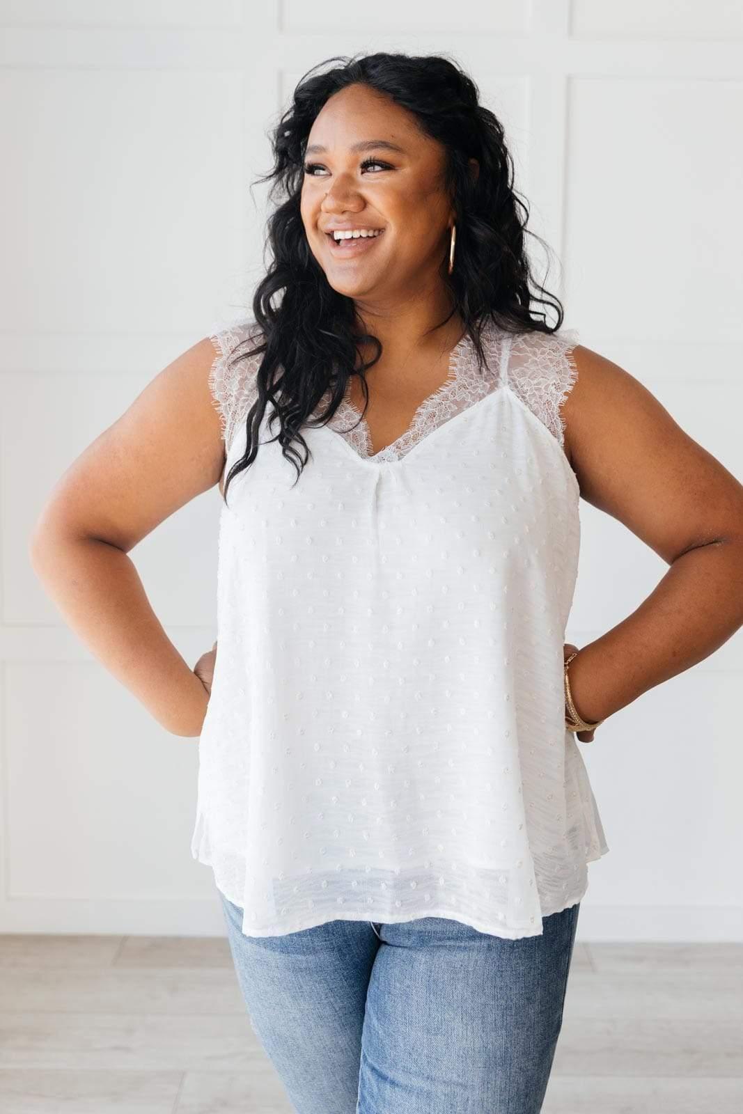 Spotted In Lace Tank