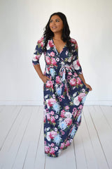 Dani Lynn Floral Wrap Maxi