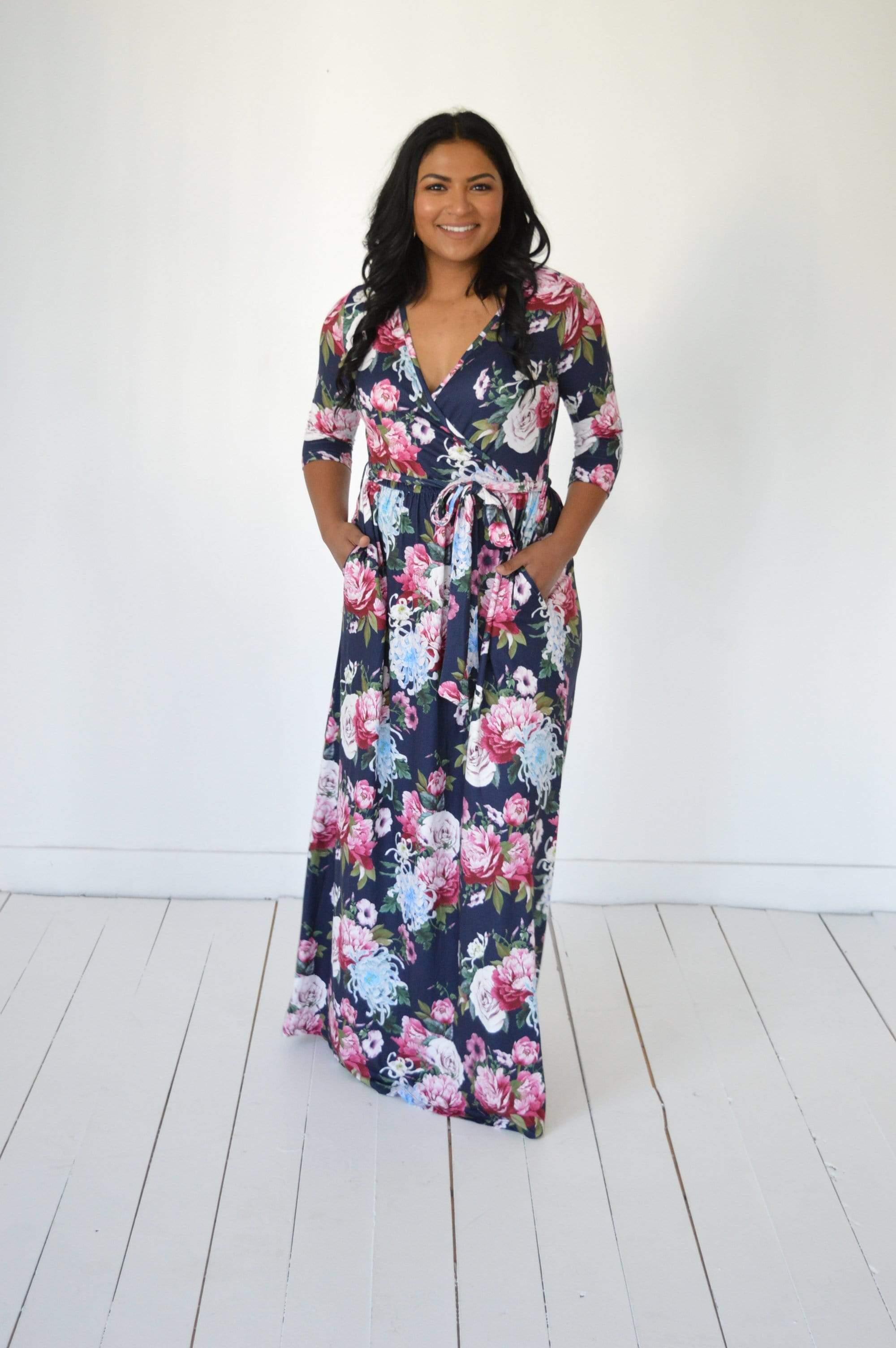 Dani Lynn Floral Wrap Maxi