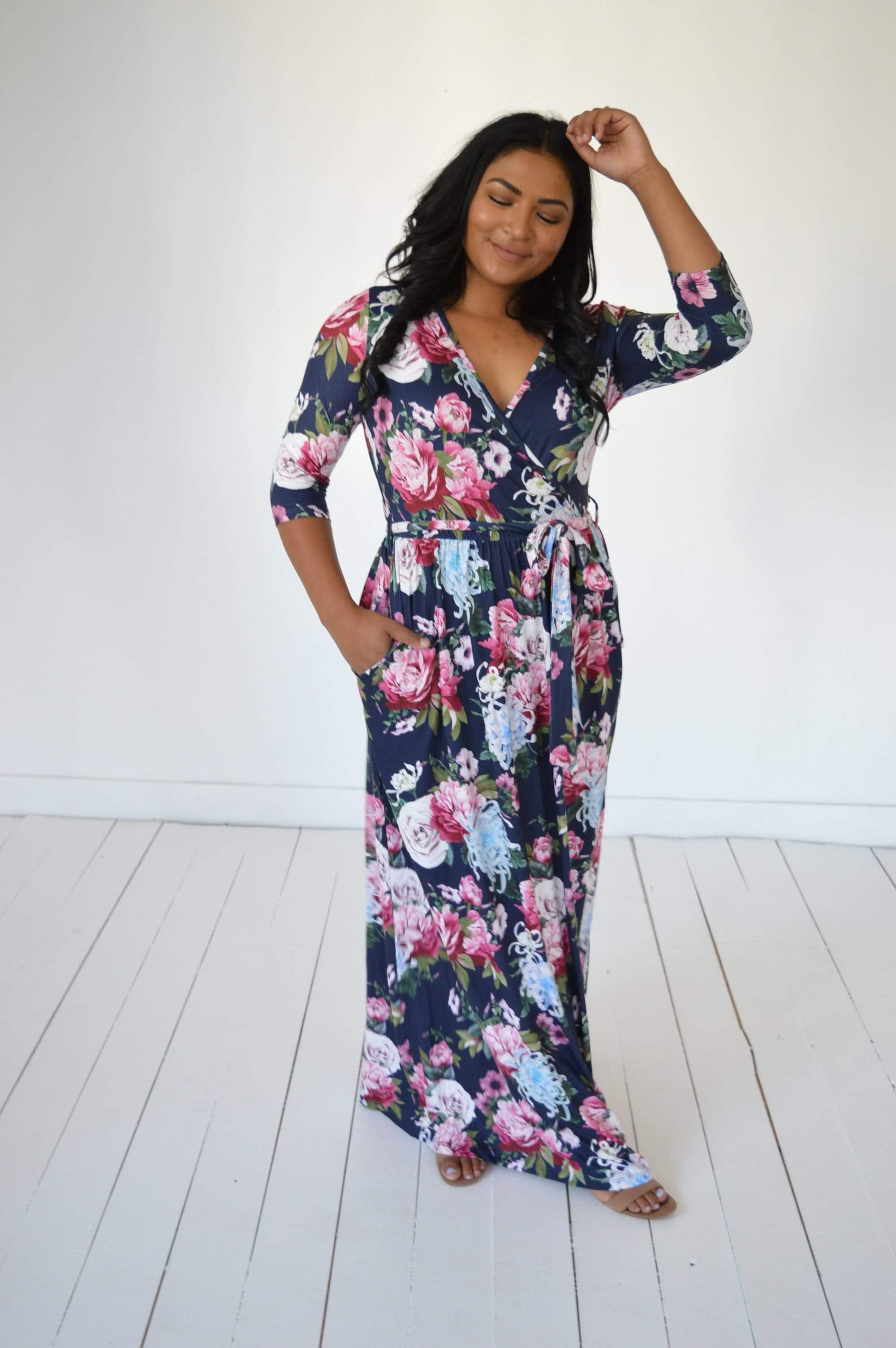 Dani Lynn Floral Wrap Maxi